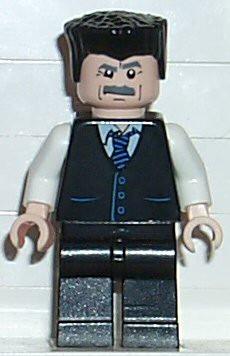 LEGO Minifigure-J. Jonah Jameson - Vest with Striped Tie-Spider-Man / Spider-Man 2-SPD017-Creative Brick Builders
